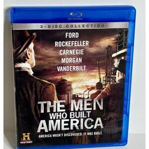 The Men Who Built America (Blu-ray, 2012) 3 Disc Collection. Pre-Owned. Tested.
